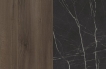  Орех Пацифик Табак/Камень Пьетра Гриджиа черный (поверхность - шероховатые глубокие поры/глянец)
